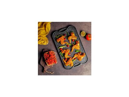 تصویر تابه گریل چدن دو طرفه نالینو مدل Fontana